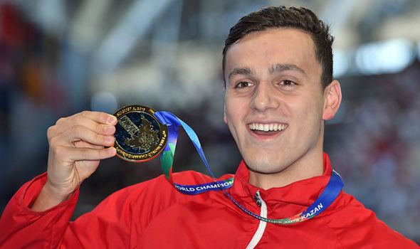 James Guy (swimmer) Great Britains James Guy wins gold in swimming World Championships