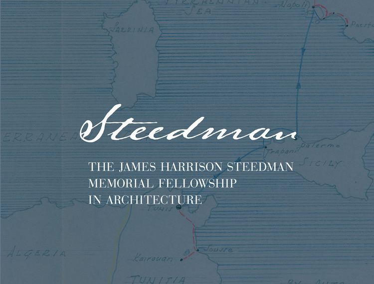 James Harrison (architect) The James Harrison Steedman Fellowship in Architecture 2016 Call