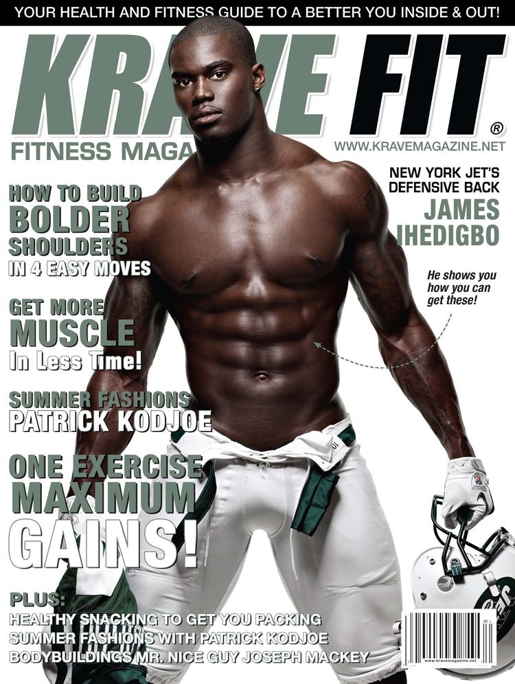 James Ihedigbo KRAVE FIT Magazine Featuring New York Jet39s Defensive