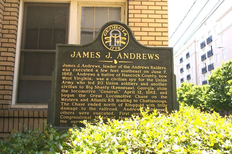 James J. Andrews Historical Markers by County GeorgiaInfo