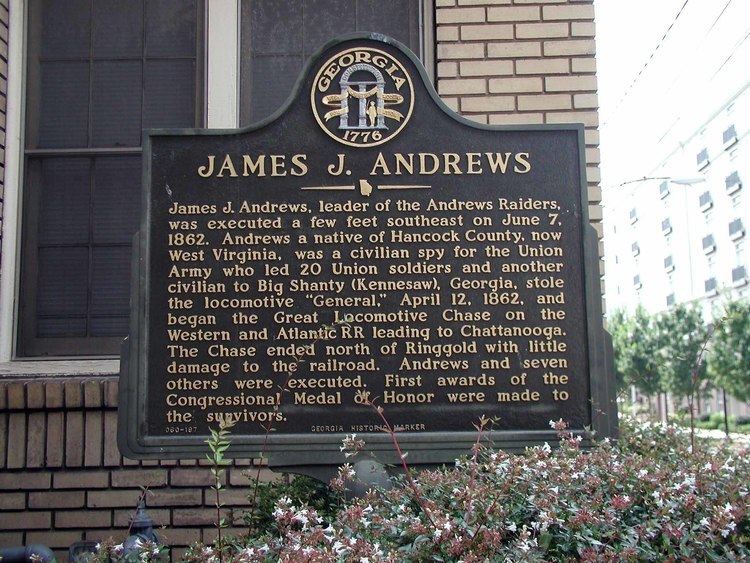 James J. Andrews Title Marker Historic Markers Across Georgia