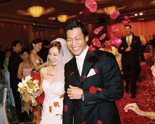 James Lye and Diana Ser during their Wedding