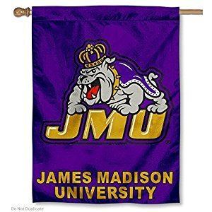James Madison Dukes Amazoncom James Madison University JMU Dukes House Flag Sports