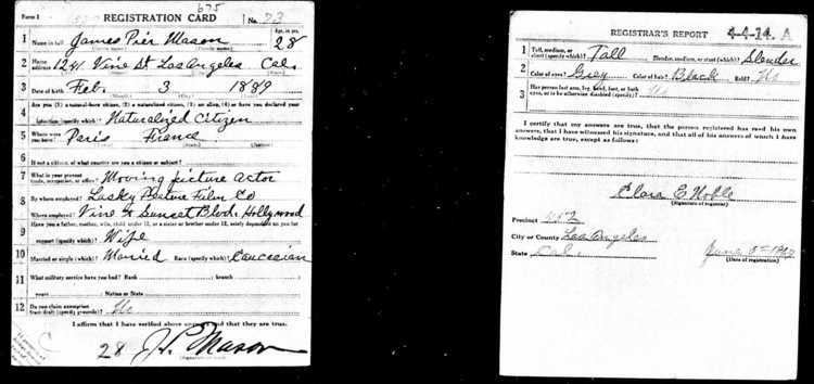 James Pier Mason FileJames Pier Mason in the 1917 draft registrationjpg Wikimedia
