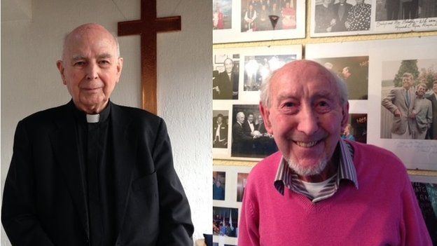 James Mehaffey Derry honours retired Bishops Edward Daly and James Mehaffey BBC News