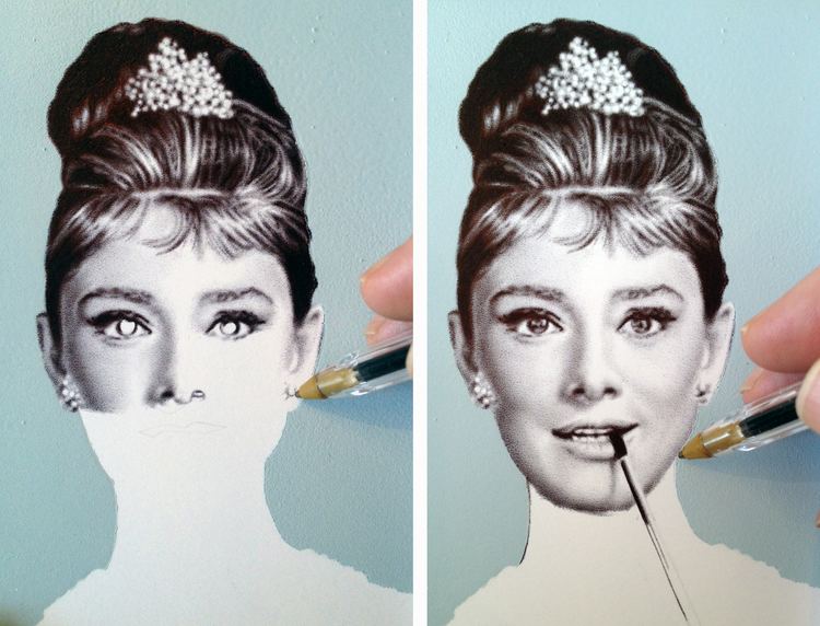 James Mylne (artist) New Audrey Hepburn Artwork James Mylne Art Blog