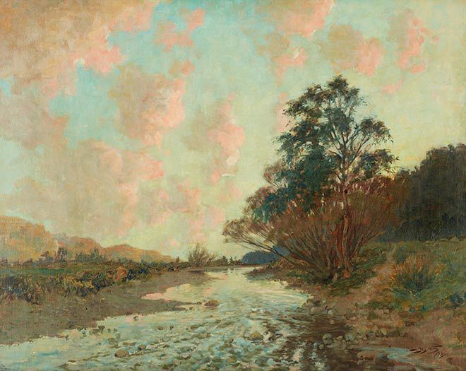 James Nairn James Nairn Hutt River Painting Te Ara Encyclopedia of New