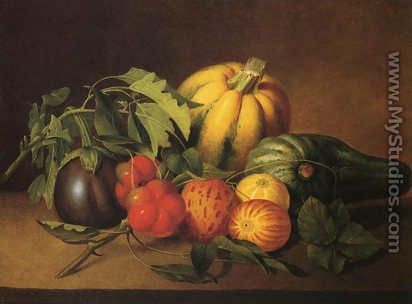 James Peale Still Life with Watermelon 1829 by James Peale MyStudioscom