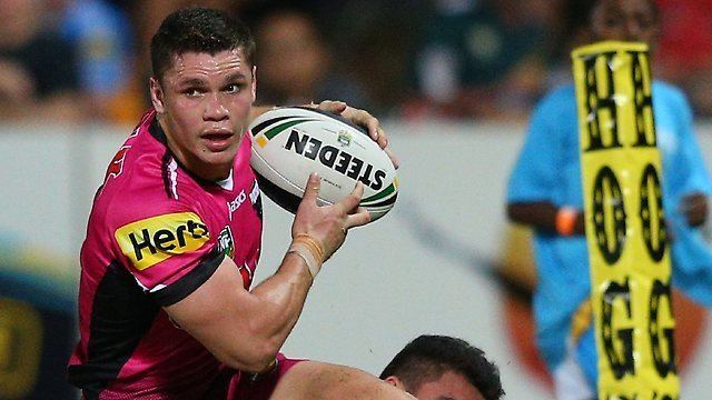 James Roberts (rugby league) Penrith Panthers winger James Roberts bags hattrick in