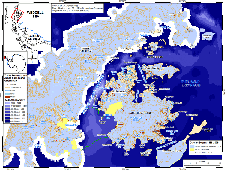 James Ross Island Holocene climate and iceshelf history on James Ross Island