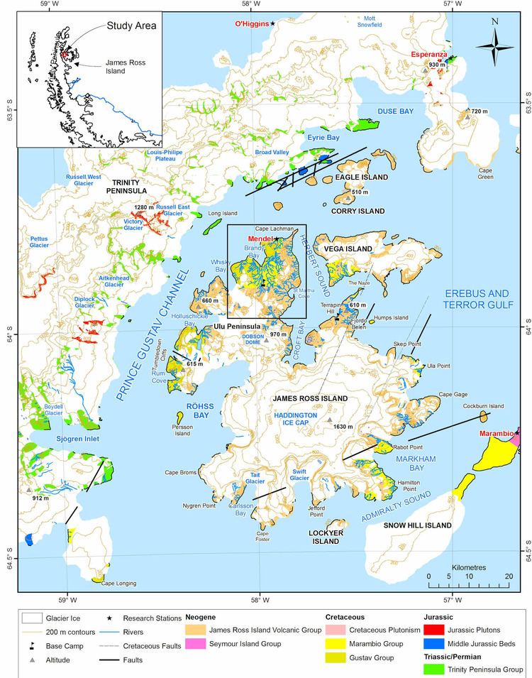 James Ross Island Glacial landsystems on James Ross Island