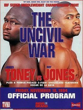 James Toney vs. Roy Jones Jr. James Toney vs Roy Jones Jr Wikipedia