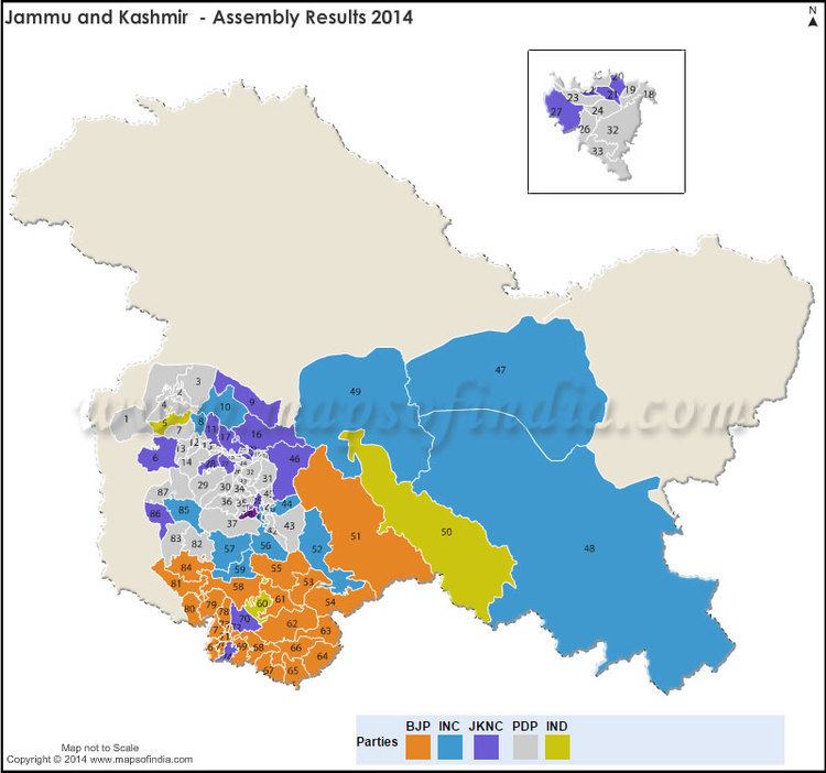 Jammu and Kashmir Legislative Assembly election, 2014 Jammu and Kashmir Assembly Vidhan Sabha Election Results 2014