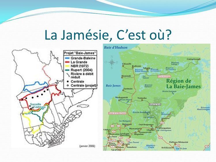 Jamésie La Jamsie Cest o Les centrales Laccord avec les premires