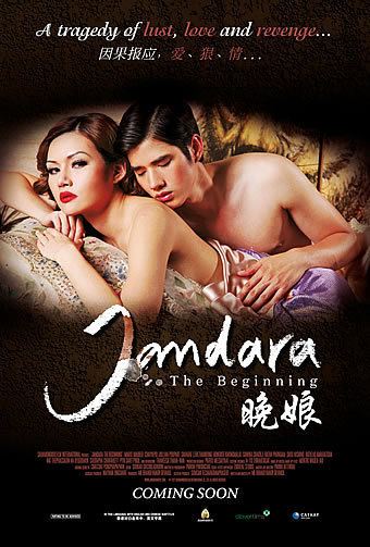 Mario Maurer and Yayaying Rhatha Phongam in the Movie poster of 2012 movie, Jan Dara the Beginning