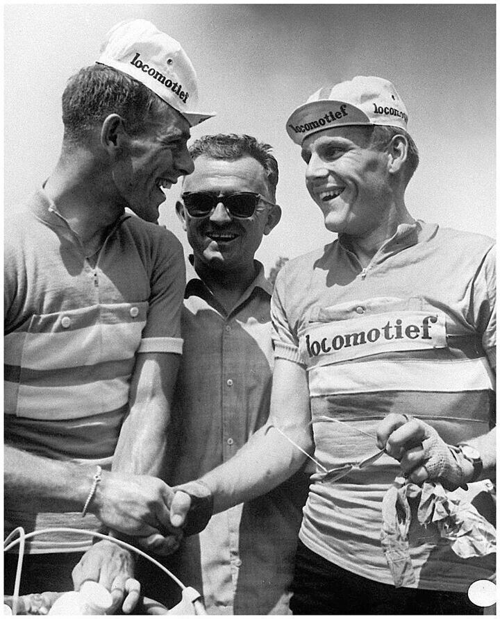 Jan Hugens Tour de lavenir 1962 Riders Jan Hugens Jan Janssen Front