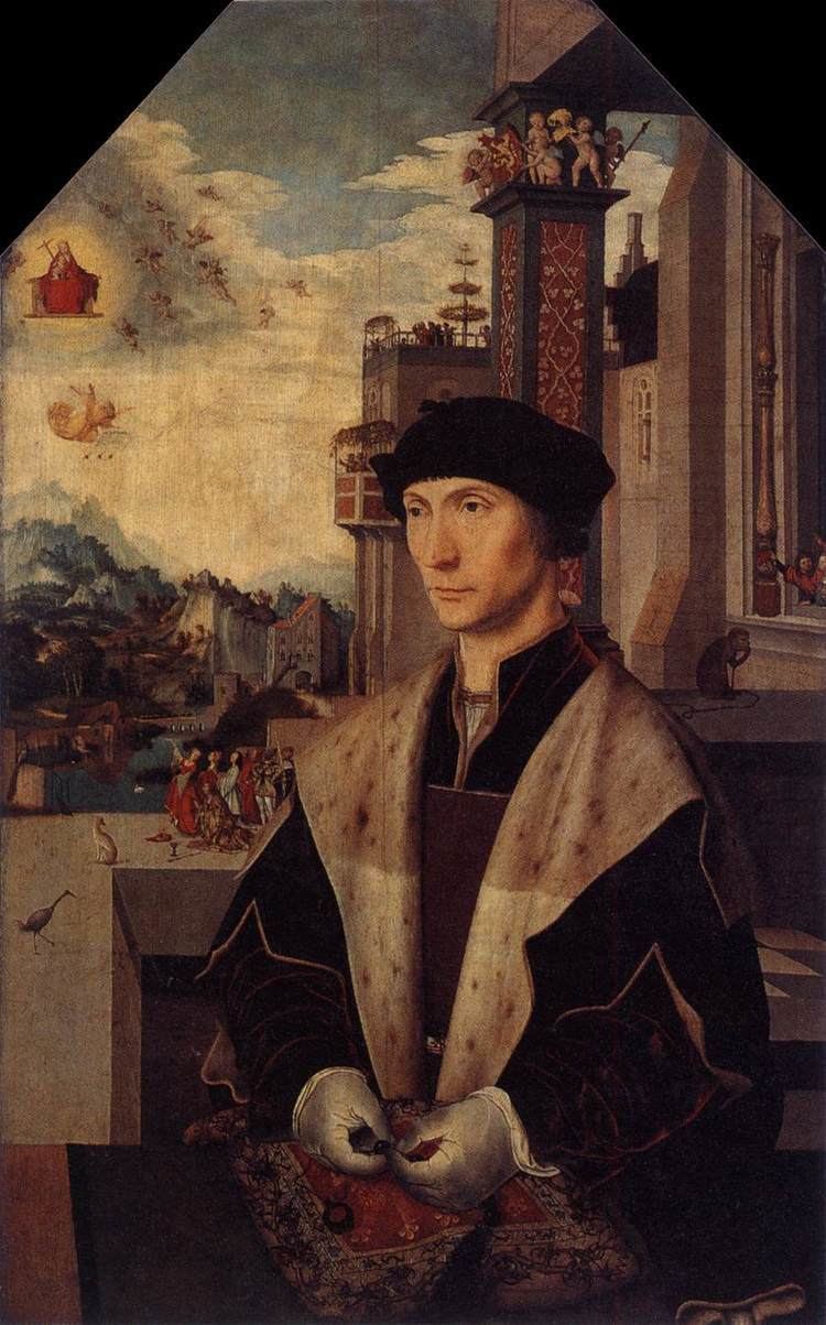 Jan Mostaert Portrait of Abel van den Colster by MOSTAERT Jan