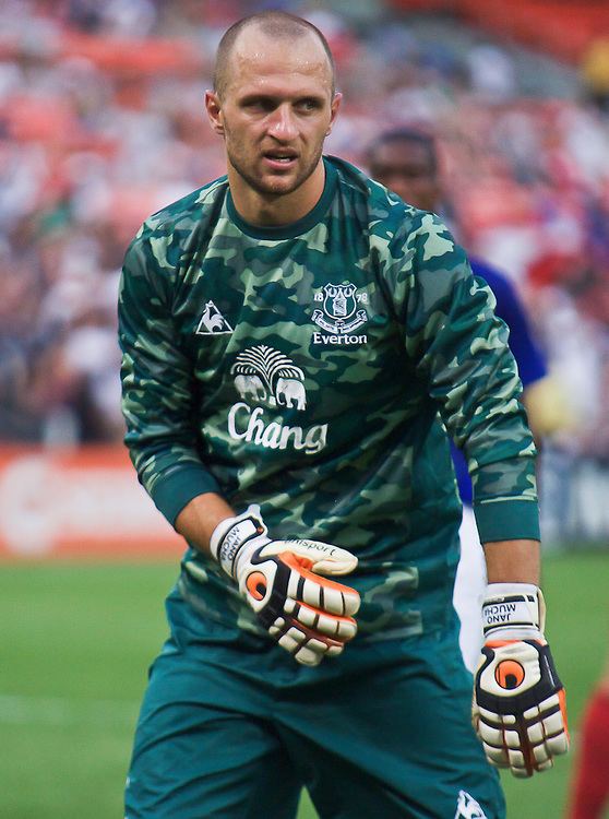 Jan Mucha Everton Keeper Jan Mucha 1 during MLS International
