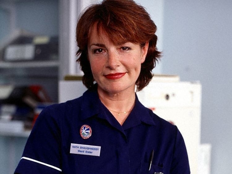 Jan Pearson as Kath Shaughnessy (a ward sister) from the BBC medical drama Holby City