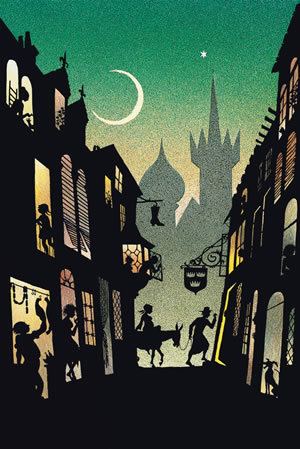 The “Cities as fairy-tales & shadow puppetry", an illustration by Jan Pieńkowski.