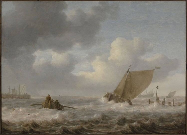 Jan Porcellis An Estuary in Stormy Weather Jan Porcellis c 1630