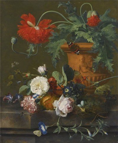 Image result for still life signed ab 18th century