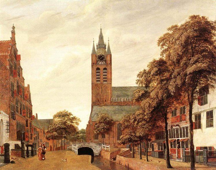 Jan Vanderheyden View of Delft painting Jan van der Heyden Oil Painting