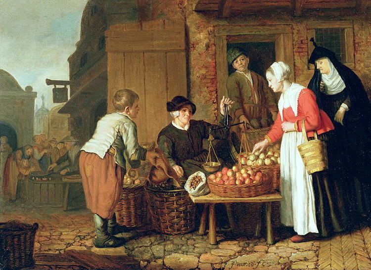 Jan Victors The Fruit Seller painting Jan Victors Oil Painting