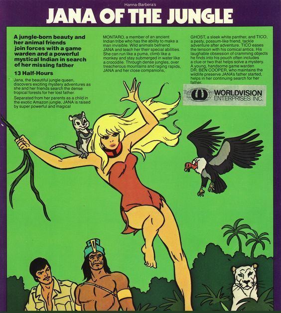 Jana of the Jungle Jana of the Jungle Favorite cartoon from the 7039s Cartoons I grew