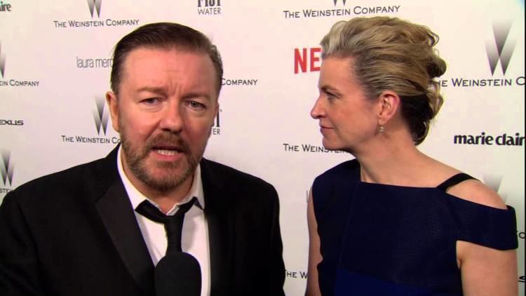 Jane Fallon The Golden Globes 2015 Ricky Gervais amp Jane Fallon