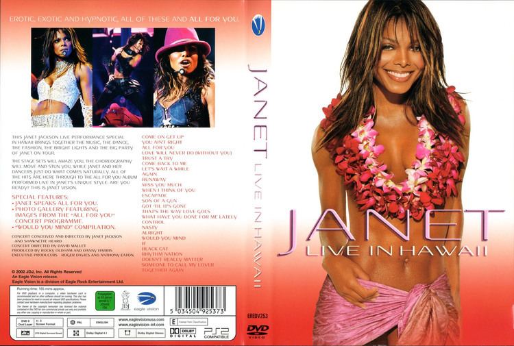 Janet: Live in Hawaii Cartula Caratula de Janet Jackson Live In Hawaii Dvd Portada