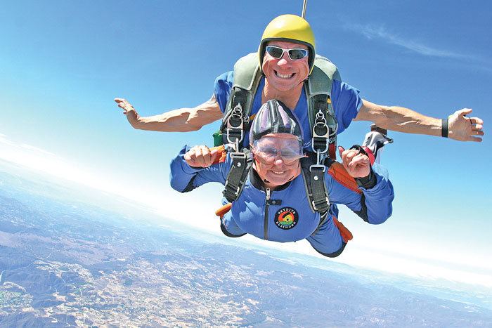 Janette Jones Senior skydiver Janette Jones takes a leap to celebrate 80th