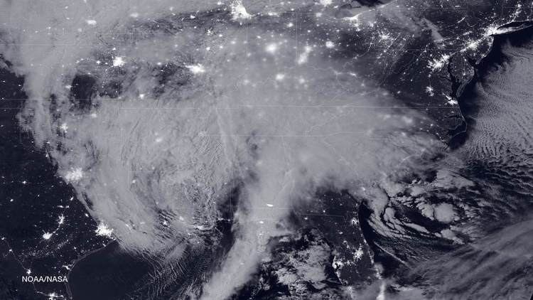 January 2016 United States blizzard Monster Blizzard of 2016 Strikes US East Coast Tracked by NASA and