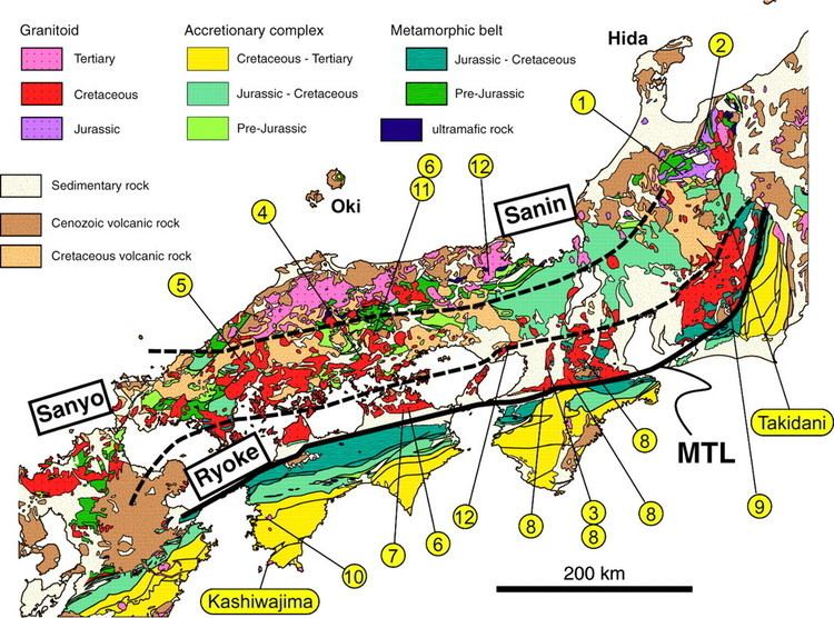 Japan Median Tectonic Line Median tectonic line omar gonzalez Structural geology of