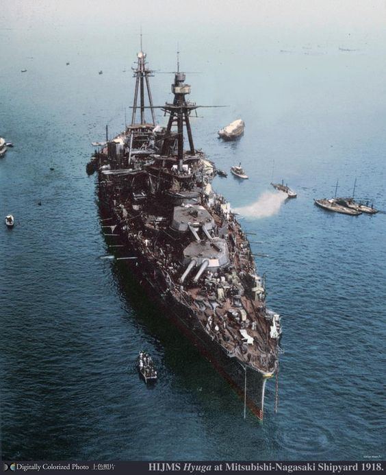 Japanese battleship Hyūga httpssmediacacheak0pinimgcom564x8bd56d