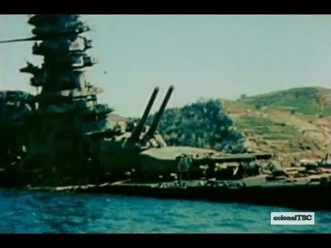 Japanese battleship Ise Heavily damaged Japanese battleship quotIsequot in Kure harbor YouTube