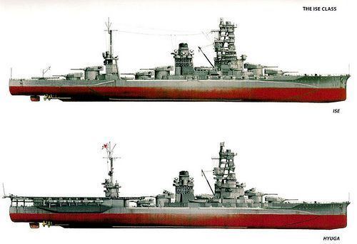 Japanese battleship Ise IJN Battleship Ise top converted to gt Hybrid BattleshipCarrier