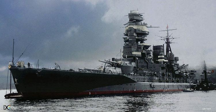 Japanese battleship Mutsu Japanese battleship Mutsu A fine colourised photo of HIJM Flickr