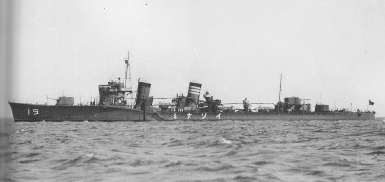 Japanese destroyer Isonami (1927)