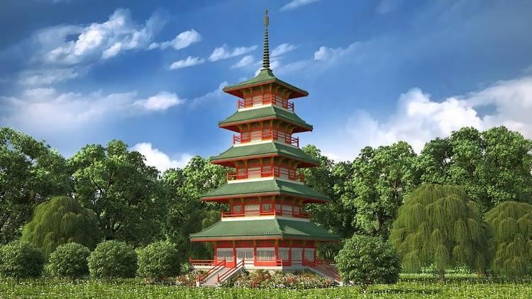 How to make a MINECRAFT PAGODA - Large Japanese Pagoda Minecraft TUTORIAL -  Yakushi-Ji Pagoda, Japan 