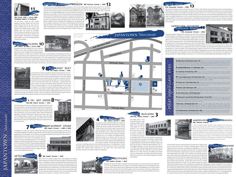 Japantown, Vancouver Japantown Map Guide Open Doors Project