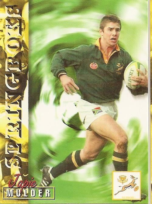 Japie Mulder Trading Cards RUGBY 1997 COLLECTION by PANINI JAPIE