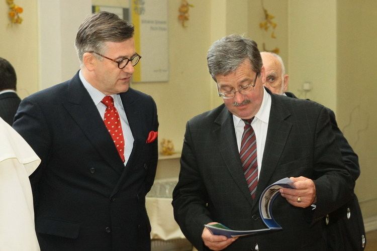 Jarosław Lasecki FilePrezydent Bronisaw Komorowski i Senator Jarosaw W Lasecki