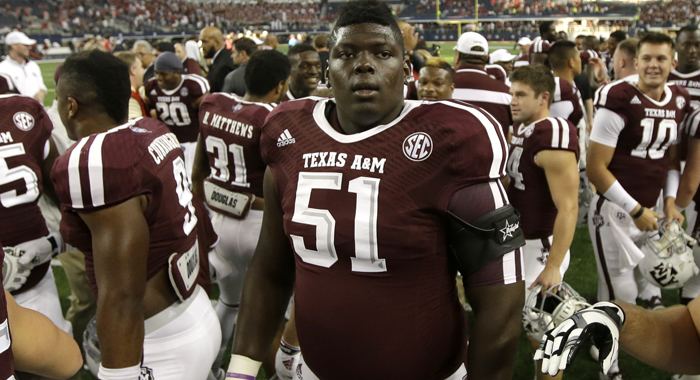 New York Jets select Texas A&M OG Jarvis Harrison 152nd overall