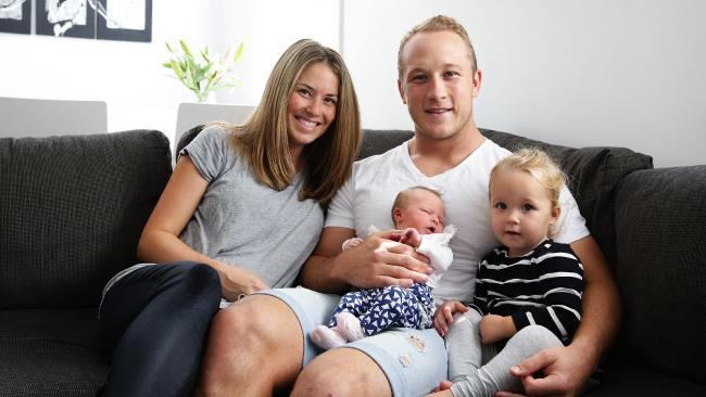 Jason Clark (rugby league) Jason Clark knocked out then baby born goes 40 hours
