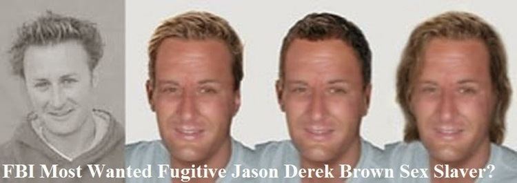 Collage photo of Jason Derek Brown as the FBI most wanted fugitive