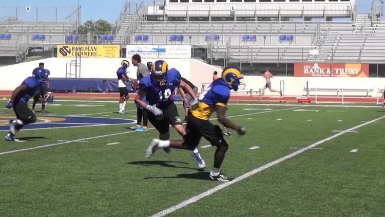 Jason Johnson (wide receiver) Angelo State Spring Football Wide Receivers with Jason Johnson