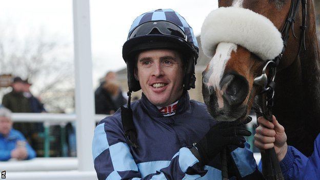Jason Maguire BBC Sport Jason Maguire Injured jockey out of coma