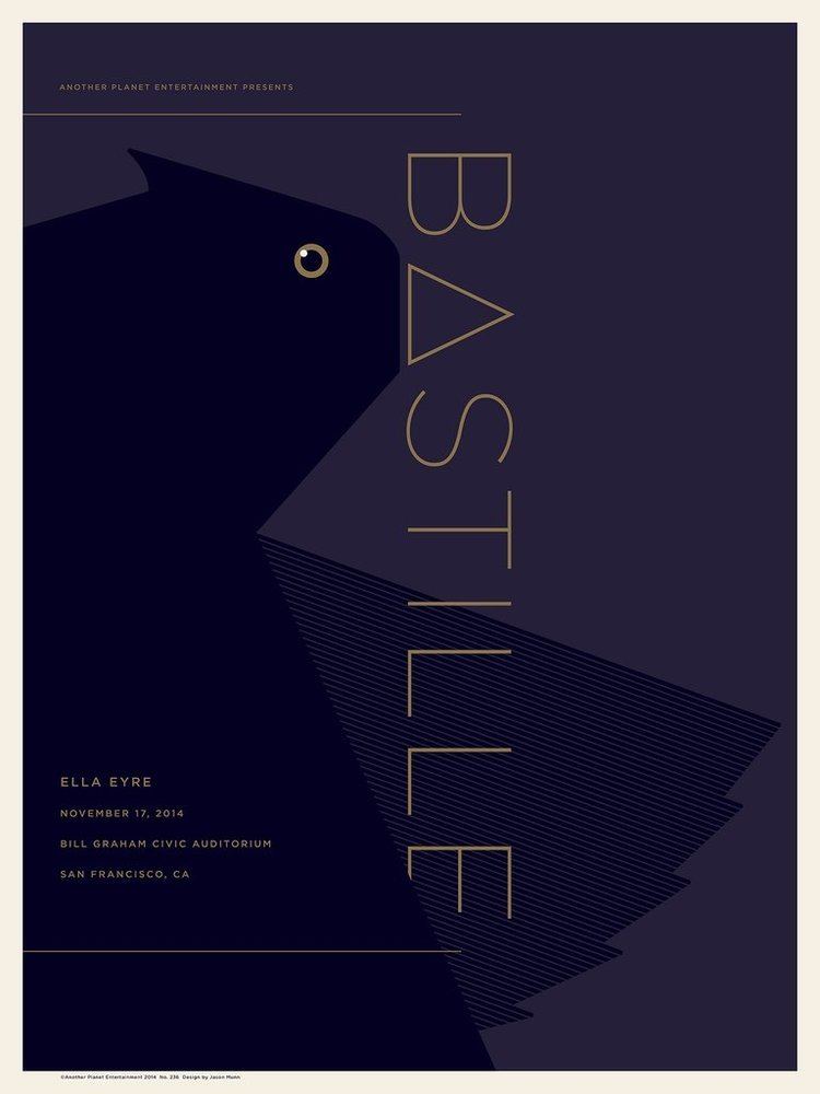 Jason Munn Bastille Screen Print Band Poster JASON MUNN