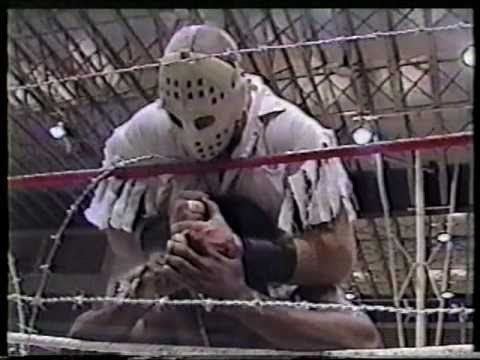 Jason the Terrible WWC Carlos Coln vs Jason The Terrible Barbwire 1989